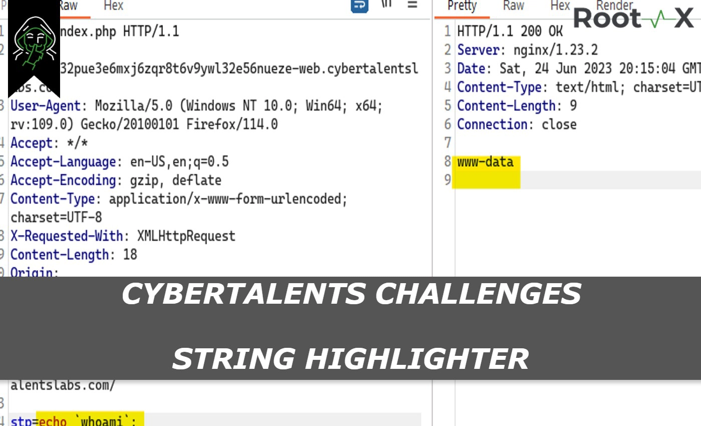 حل تحدى string highlighter من CyberTalents CTF