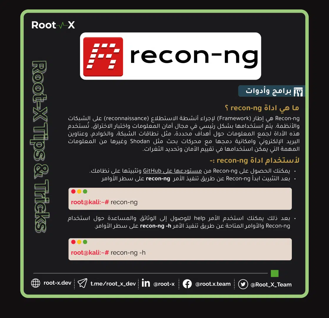 recon-ng ما هى أداة