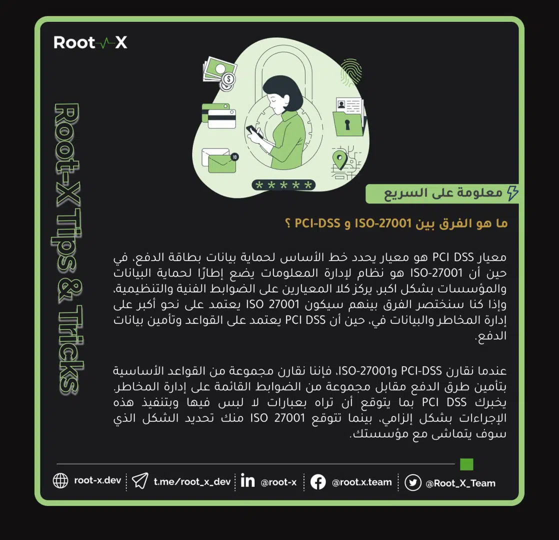 ISO-27001 و PCI-DSS ما هو الفرق بين